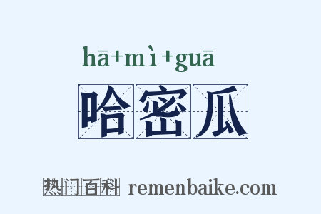哈密瓜是什么意思的图片